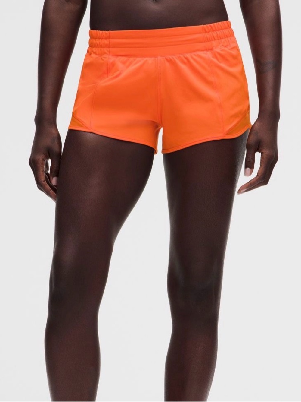 Lululemon Hotty Hots LR Short 2.5” *Lined Size 2 Orange Punch